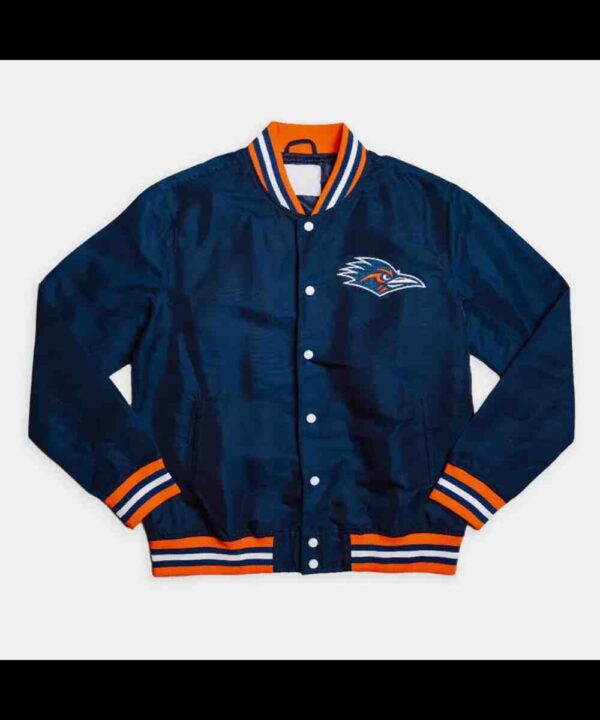 UTSA Roadrunners Script Navy Bomber Jacket