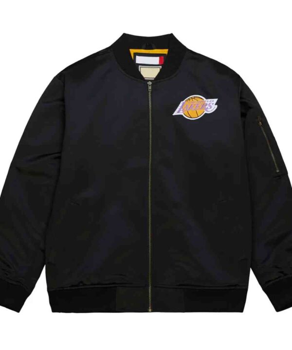 LA Lakers Vintage Logo Lightweight Satin Jacket