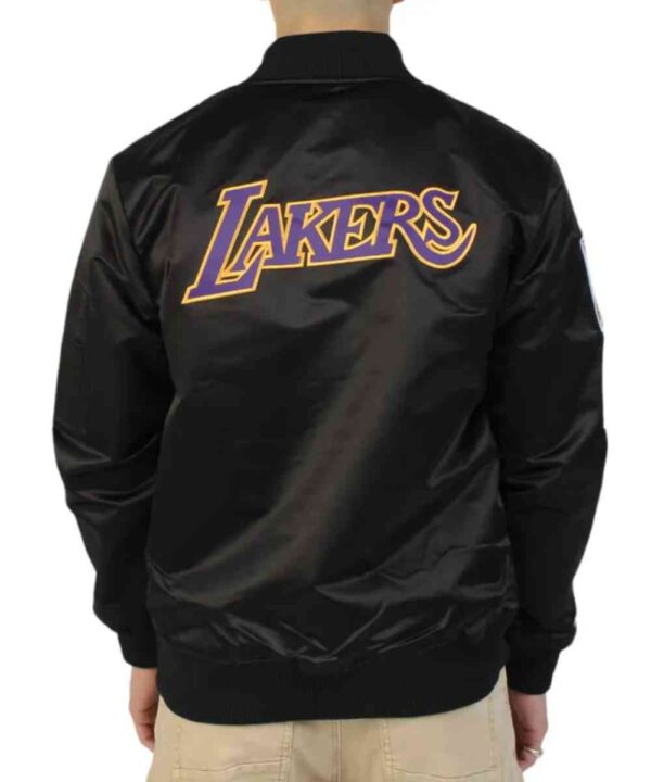 LA Lakers Vintage Logo Lightweight Satin Jacket