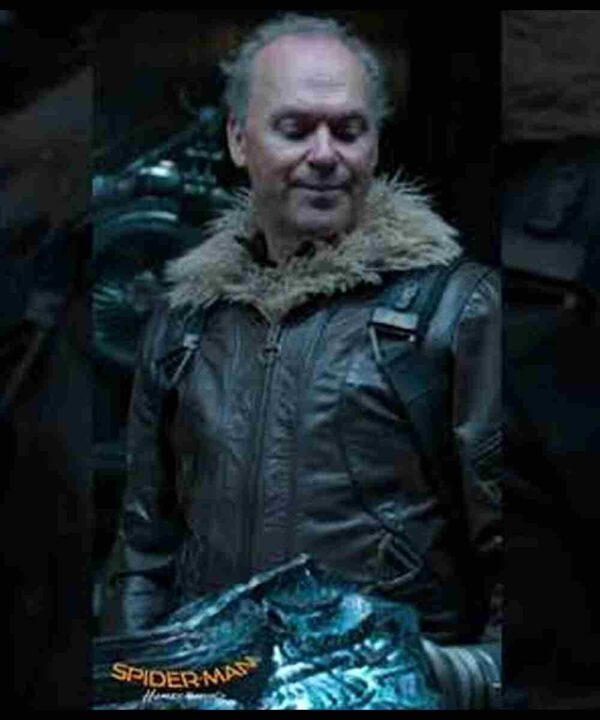 Spiderman Homecoming Michael Keaton Brown Leather Jacket