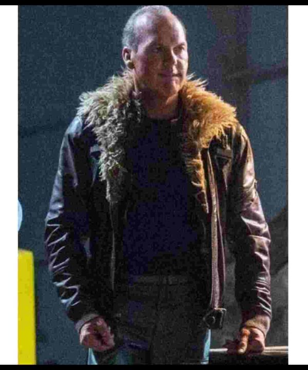 Spiderman Homecoming Michael Keaton Brown Leather Jacket