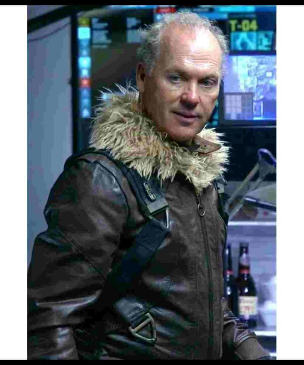 Spiderman Homecoming Michael Keaton Brown Leather Jacket