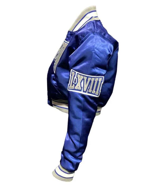 Women’s Hampton University Royal Satin Jacket