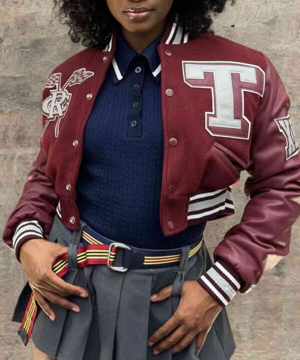 Women’s Texas Southern University Cropped Varsity Jacket