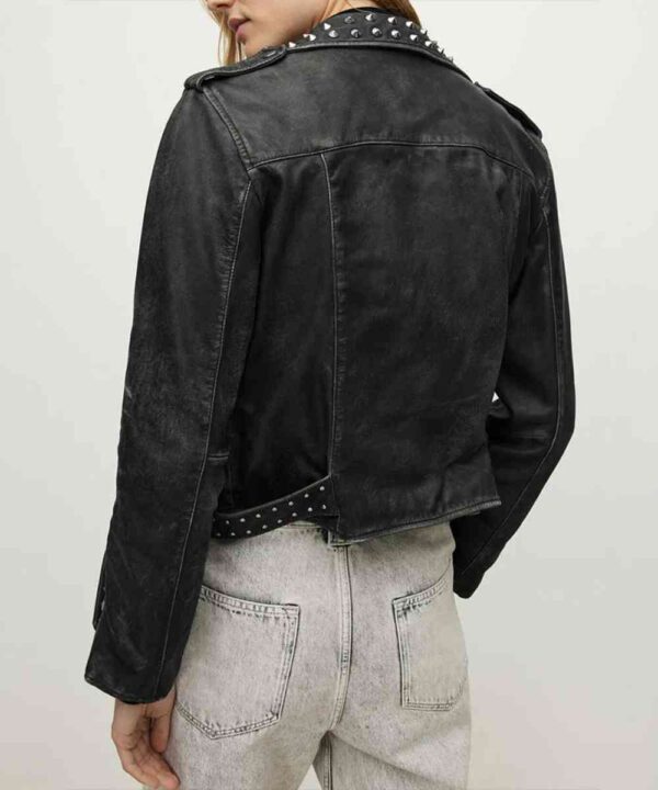 Alexis Kaufman WWE Raw Studded Leather Jacket - Forever Jackets
