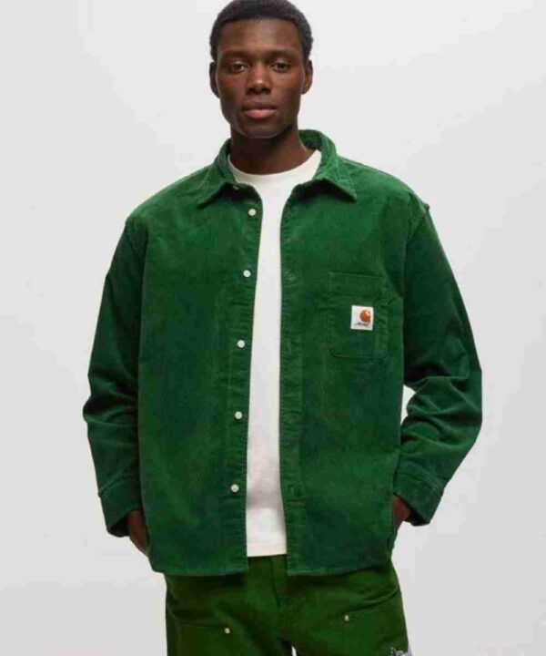 Awake NY X Carhartt WIP Green Collared Shirt - Forever Jackets