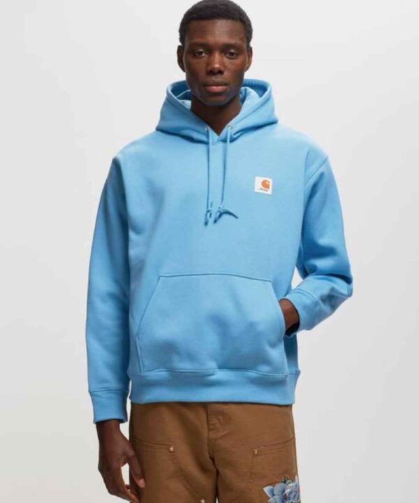 Awake NY X Carhartt WIP Printed Blue Hoodie - Forever Jackets