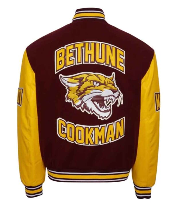 Bethune Cookman University Maroon and Gold Varsity Jacket - Forever Jackets