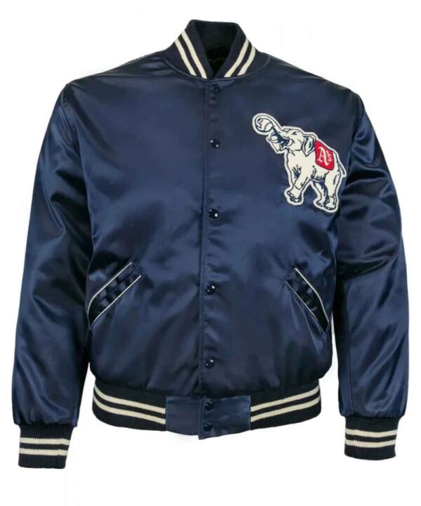 Blue Philadelphia Athletics 1953 Satin Jacket - Forever Jackets