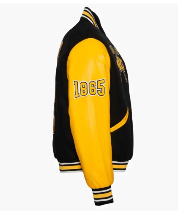 Bowie State University Black and Gold Varsity Jacket - Forever Jackets