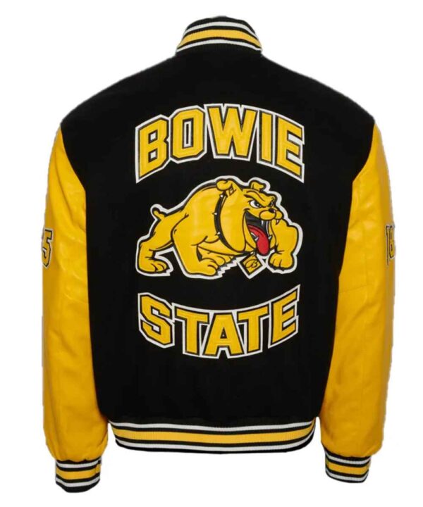 Bowie State University Black and Gold Varsity Jacket - Forever Jackets