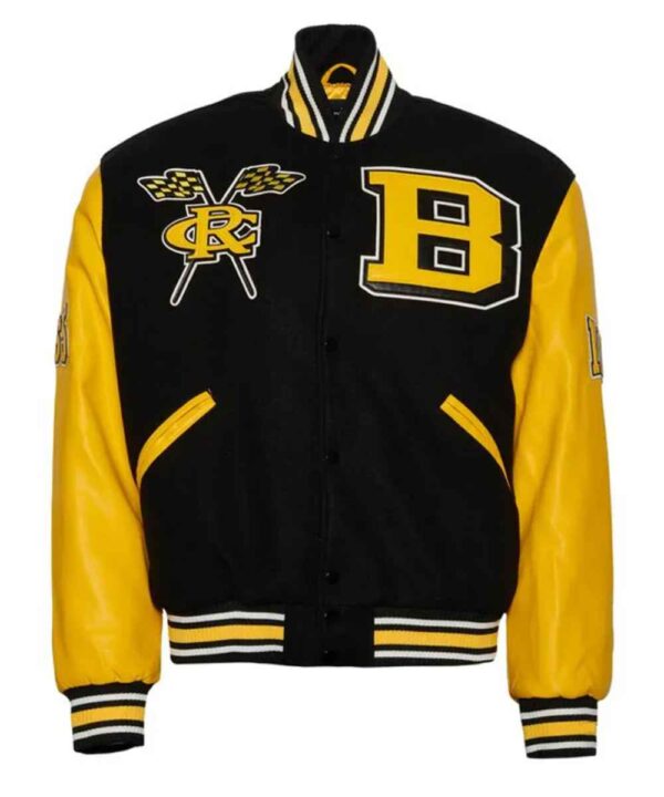 Bowie State University Black and Gold Varsity Jacket - Forever Jackets