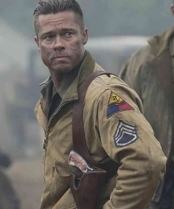 Brad Pitt Fury Wardaddy Bomber Jacket - Forever Jackets