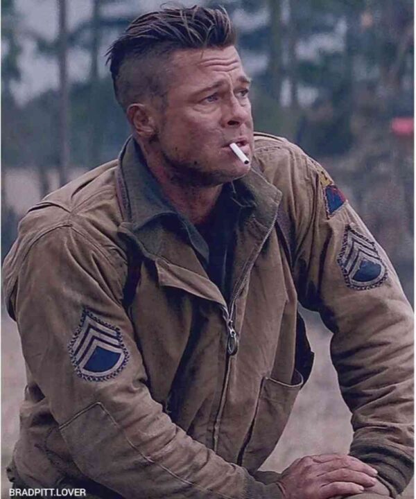Brad Pitt Fury Wardaddy Bomber Jacket - Forever Jackets