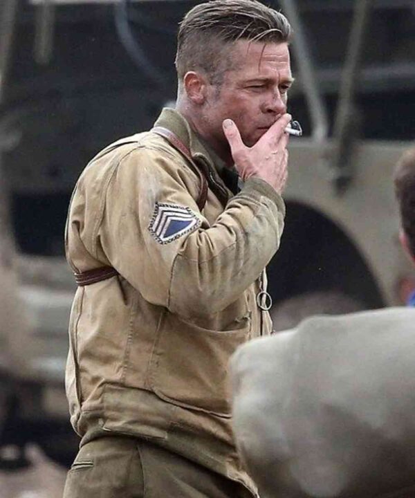 Brad Pitt Fury Wardaddy Bomber Jacket - Forever Jackets