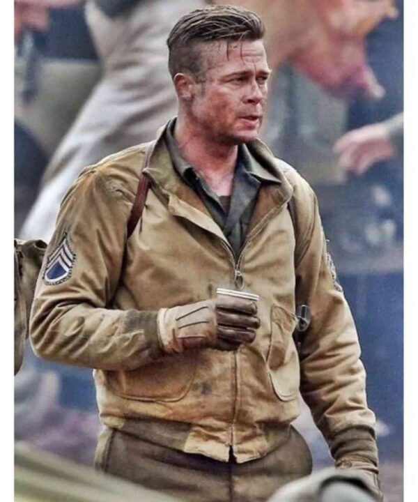 Brad Pitt Fury Wardaddy Bomber Jacket - Forever Jackets