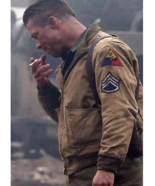 Brad Pitt Fury Wardaddy Bomber Jacket - Forever Jackets