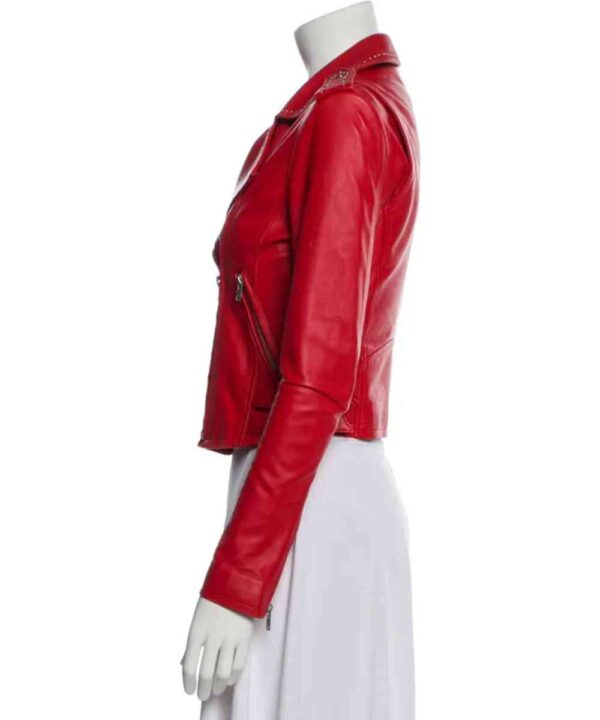 Cleopatra Coleman Clipped Leather Jacket - Forever Jackets