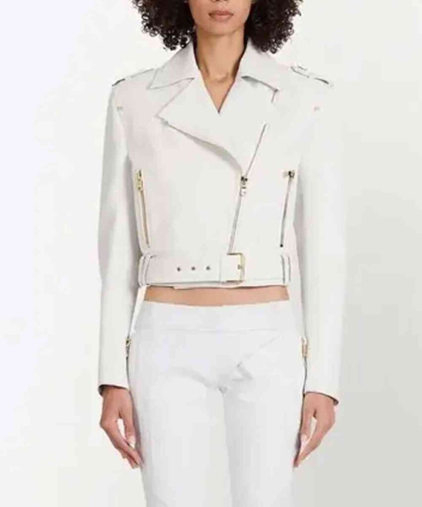 Dolores Catania Real Housewives of New Jersey White Leather Jacket