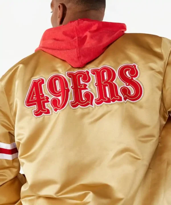HOMAGE X Starter 49ers Heavyweight Satin Jacket - Forever Jackets