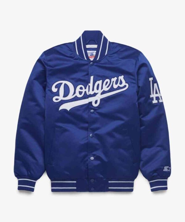 HOMAGE X Starter Dodgers Heavyweight Satin Jacket - Forever Jackets