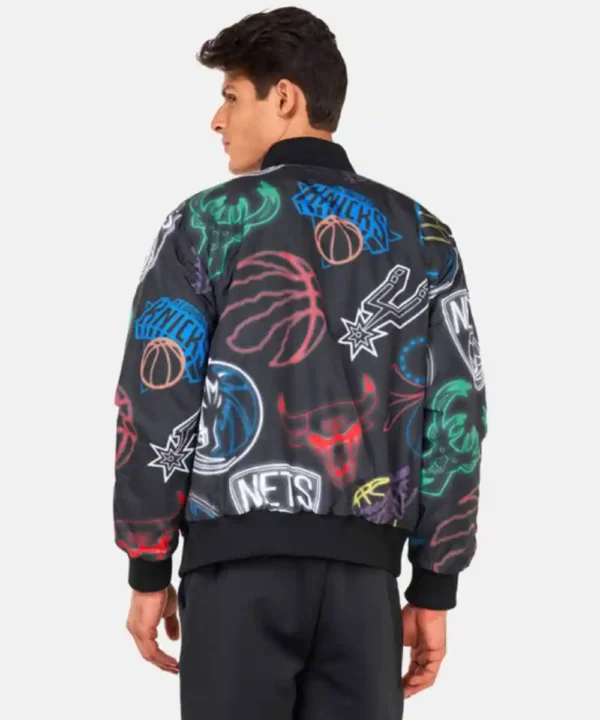 HOMAGE x Starter Eagles Blackout Heavyweight Satin Jacket - Forever Jackets