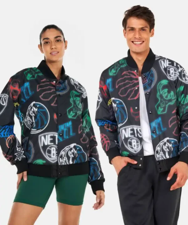 HOMAGE x Starter Eagles Blackout Heavyweight Satin Jacket - Forever Jackets