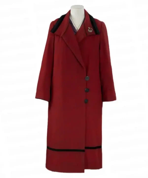 Kerry Condon The Banshees of Inisherin Red Wool Coat