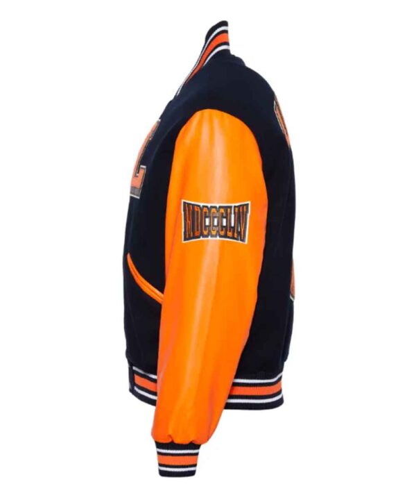 Lincoln University (PA) Black and Orange Varsity Jacket - Forever Jackets