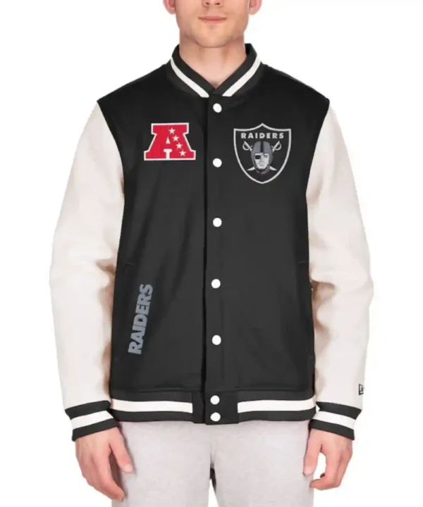 Men’s New Era Black Las Vegas Raiders jackets - Forever Jackets (1)