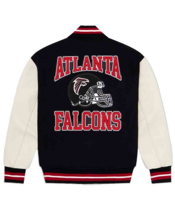 Men’s OVO x NFL Black Atlanta Falcons Full-Snap Varsity Jacket - Forever Jackets