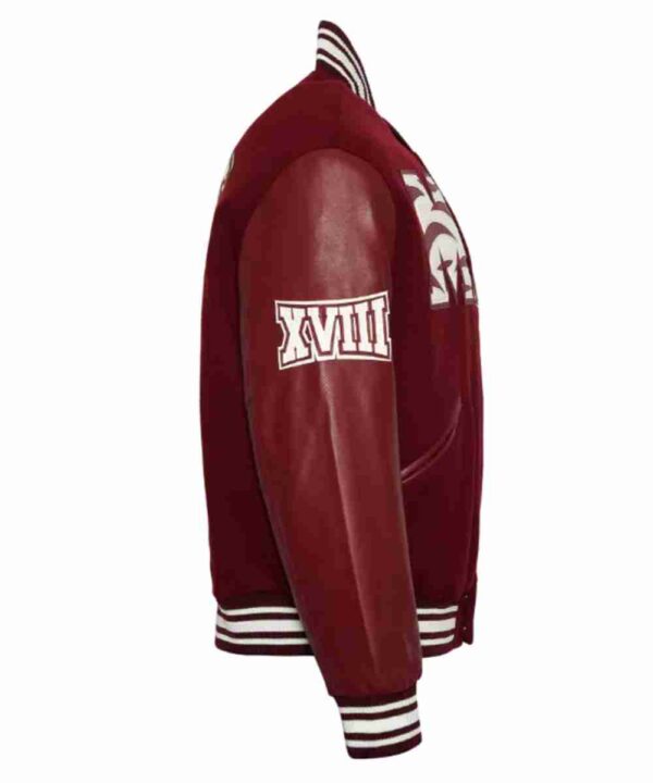 Morehouse College Maroon Varsity Jacket - Forever Jackets