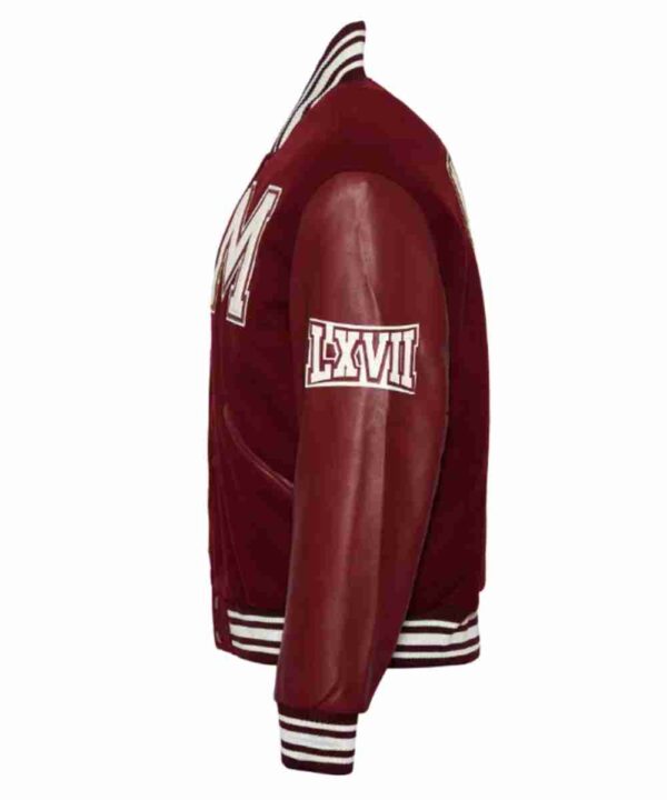 Morehouse College Maroon Varsity Jacket - Forever Jackets