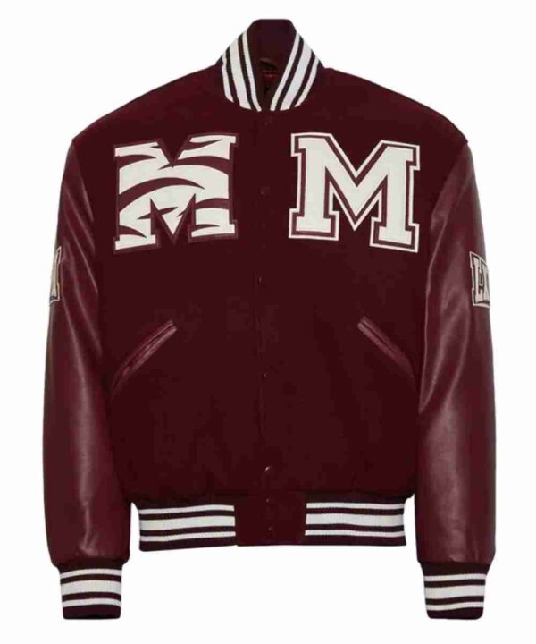 Morehouse College Maroon Varsity Jacket - Forever Jackets