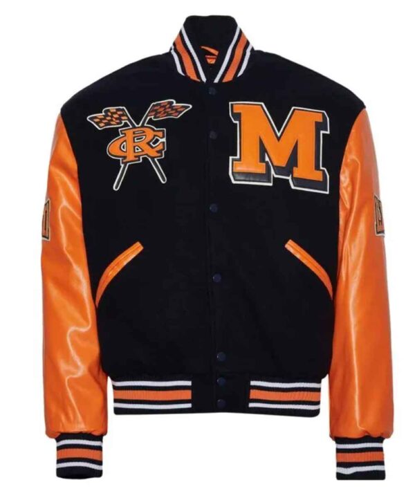 Morgan State University Black and Orange Varsity Jacket - Forever Jackets