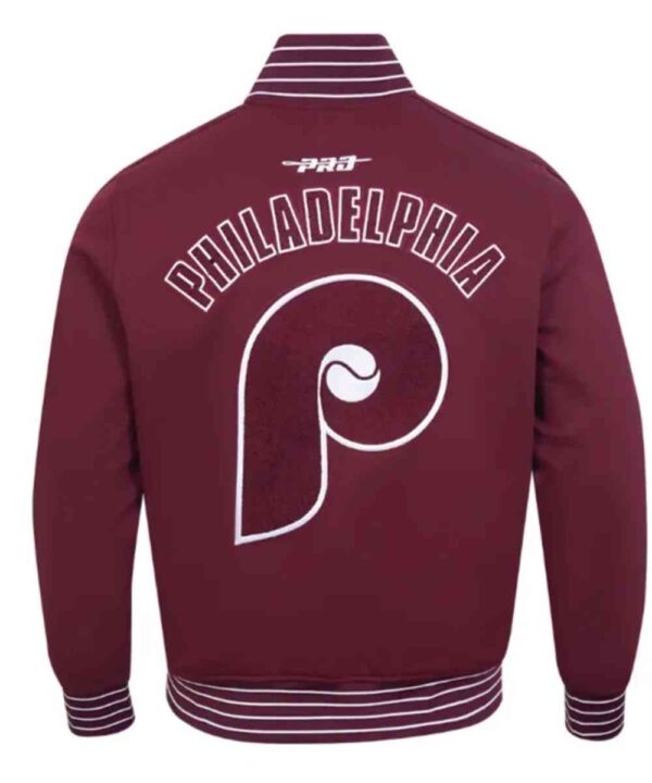 Philadelphia Phillies Logo Game Day Wine Jacket - Forever Jackets