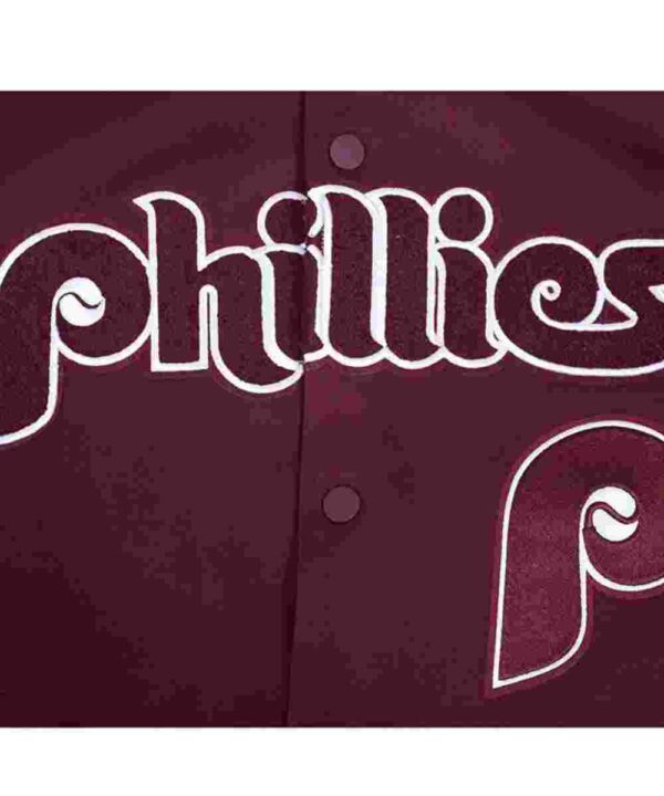Philadelphia Phillies Logo Game Day Wine Jacket - Forever Jackets