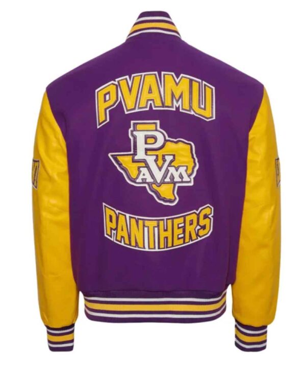 Prairie View A&M University Purple and Gold Varsity Jacket - Forever Jackets