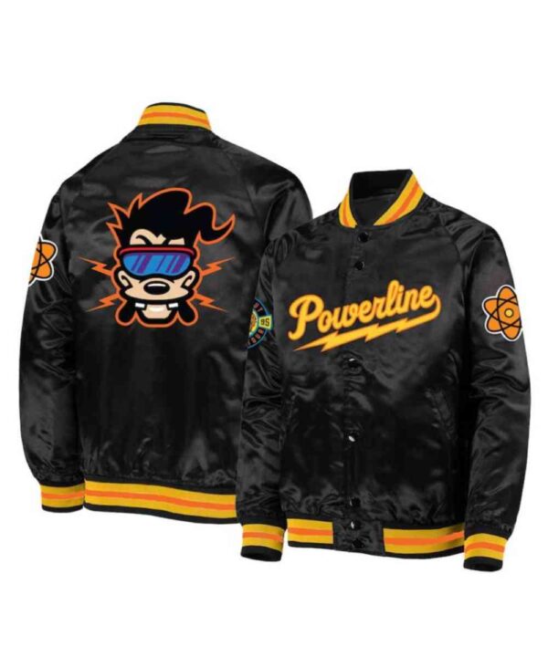 Powerline Satin Varsity Jacket - Forever Jackets