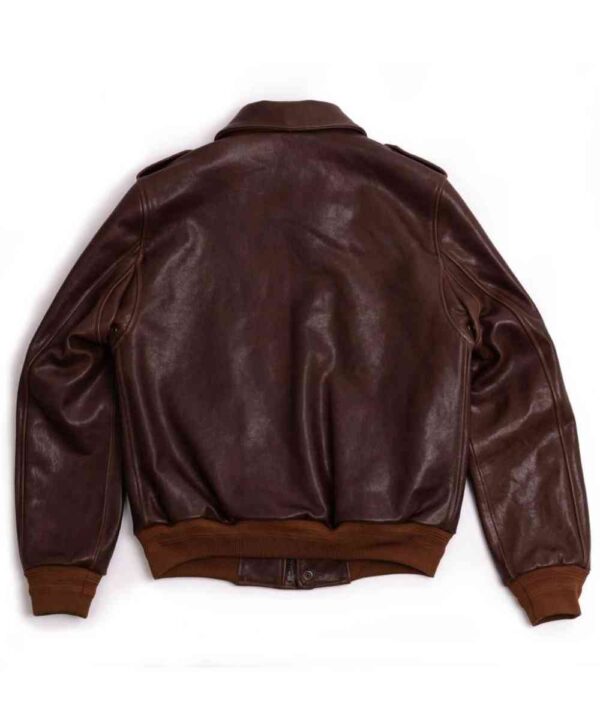 “Don Gentile” A-2 Seal Brown Flight Jacket - Forever Jackets