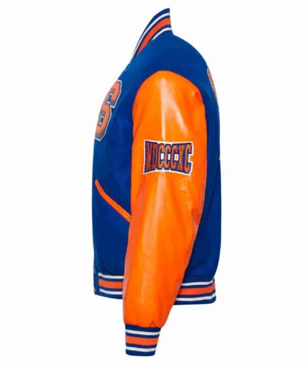 Savannah State University Royal and Orange Varsity Jacket