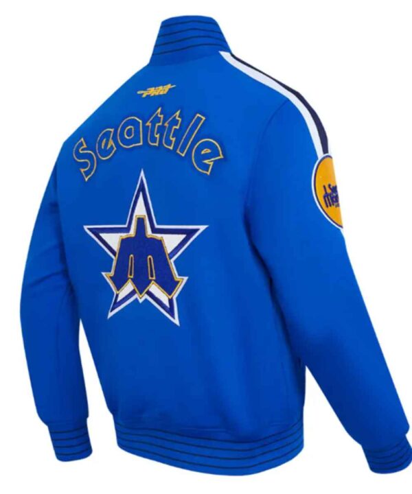 Seattle Mariners Logo Game Day Royal Jacket - Forever Jackets