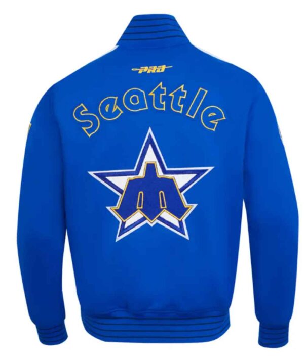 Seattle Mariners Logo Game Day Royal Jacket - Forever Jackets