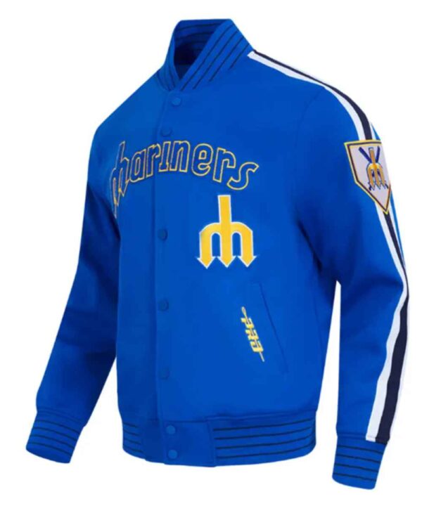 Seattle Mariners Logo Game Day Royal Jacket - Forever Jackets