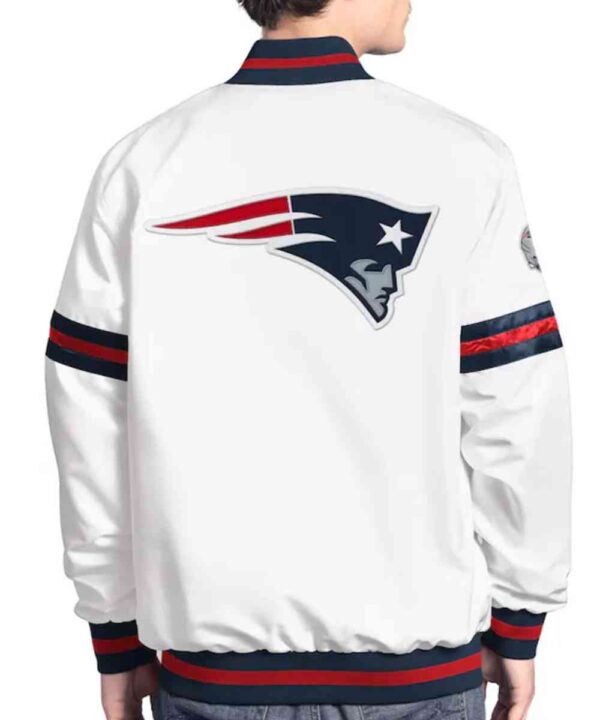 New England Patriots Scout Varsity Satin Jacket - Forever Jackets