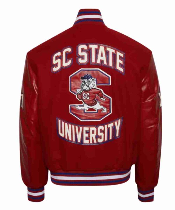 South Carolina State University Red Varsity Jacket - Forever Jackets