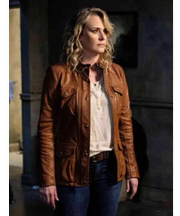 Supernatural Samantha Smith Brown Leather Jacket - Forever Jackets