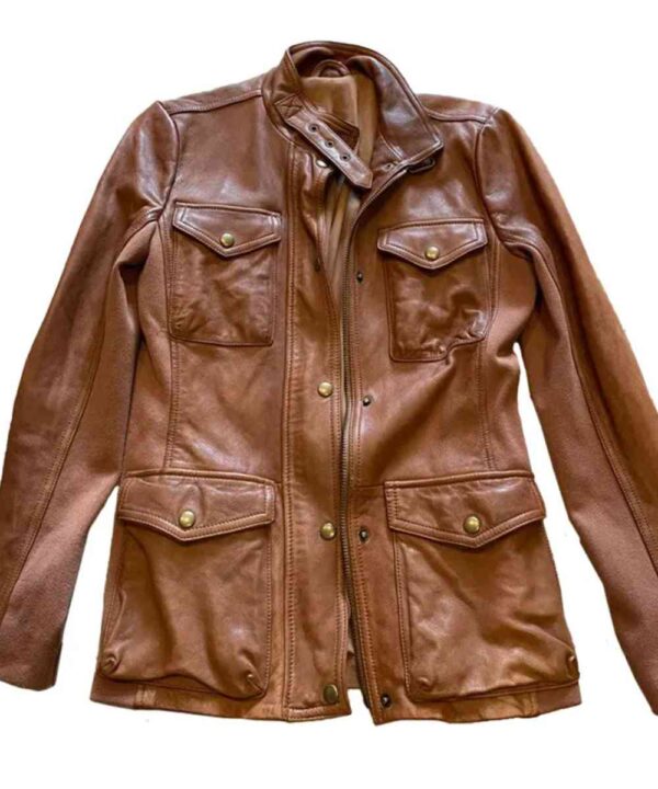 Supernatural Samantha Smith Brown Leather Jacket - Forever Jackets