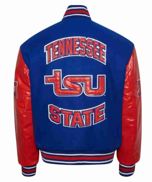 Tennessee State University Royal and Red Varsity Jacket - Forever Jackets