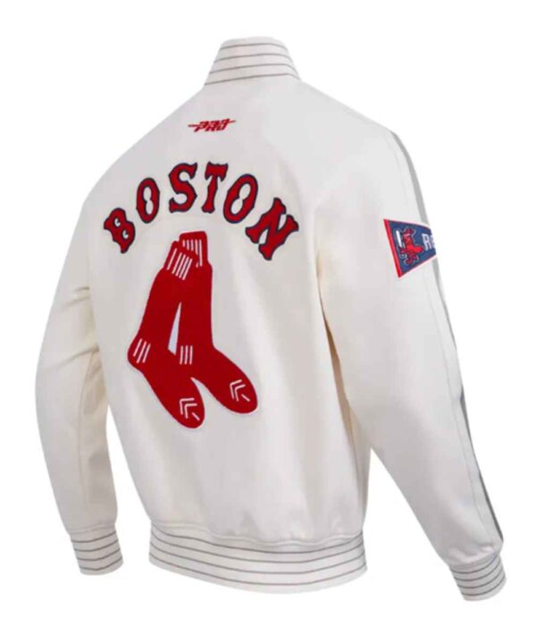 Boston Red Sox Logo Game Day Eggshell Jacket